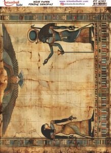 Pirinç Dekopaj Kağıdı 30x42cm PT-2767 Antik Mısır