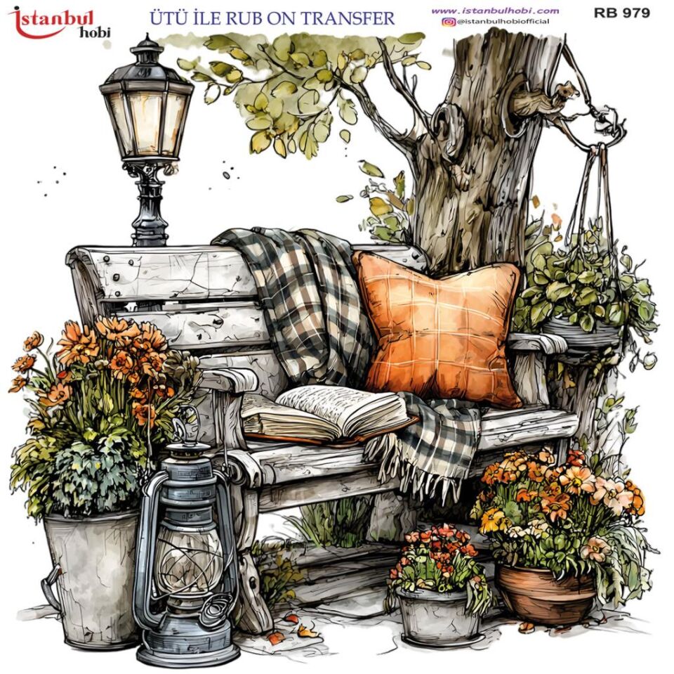 Ütü ile Rub On Transfer Kağıdı 30x30cm RB-979
