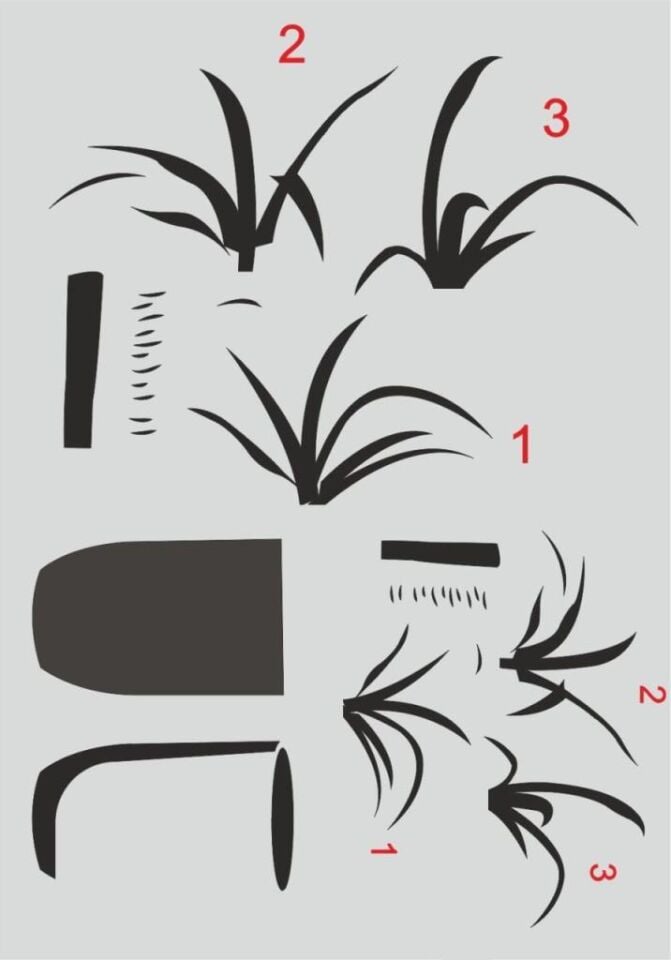 Boyutlu Desen Stencil Şablon (25x35) BY-062