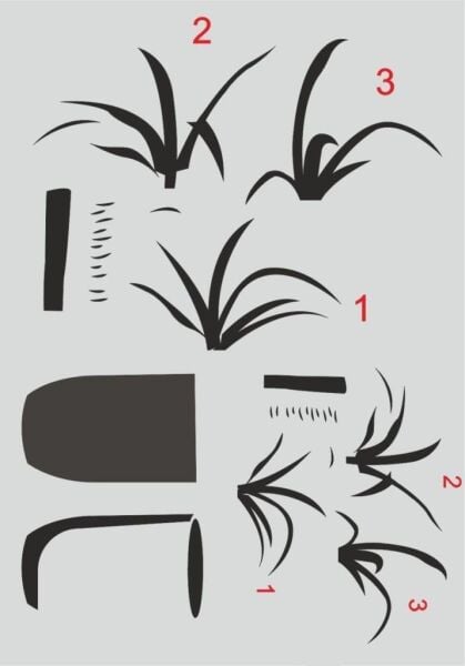 Boyutlu Desen Stencil Şablon (25x35) BY-062