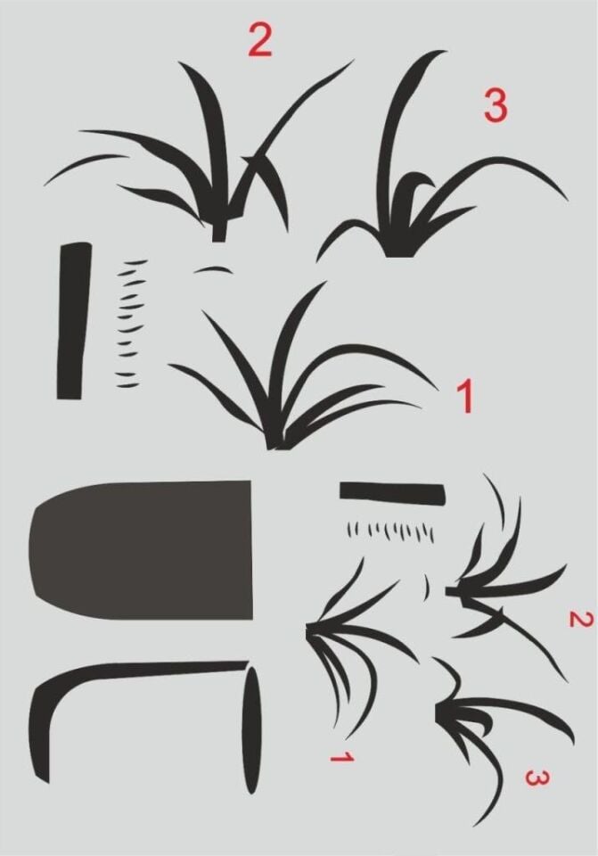 Boyutlu Desen Stencil Şablon (25x35) BY-062