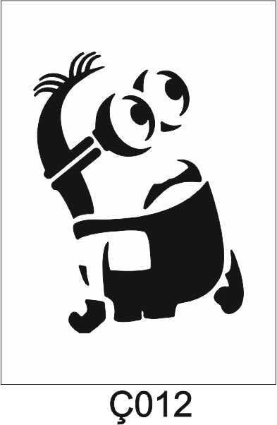 Çocuk Desen Stencil Şablon (21x30) Ç-012