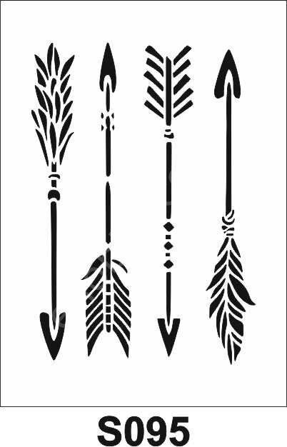 Diğer Karışık Desenler Stencil Şablon (21x30) S-095