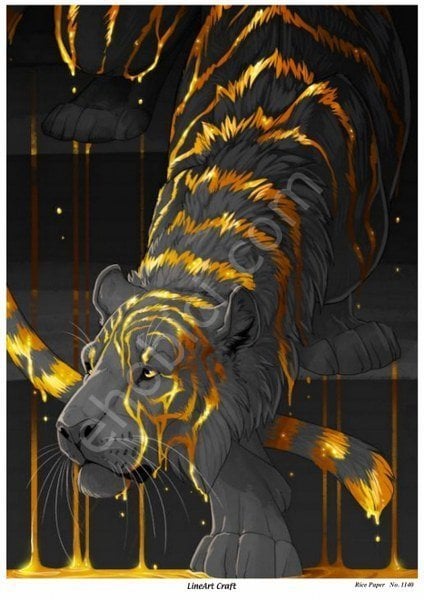 Lineart Craft Pirinç Dekopaj Kağıdı Model - 1140