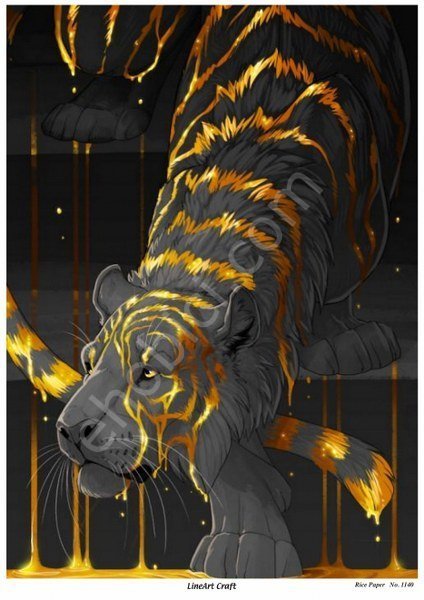 Lineart Craft Pirinç Dekopaj Kağıdı Model - 1140