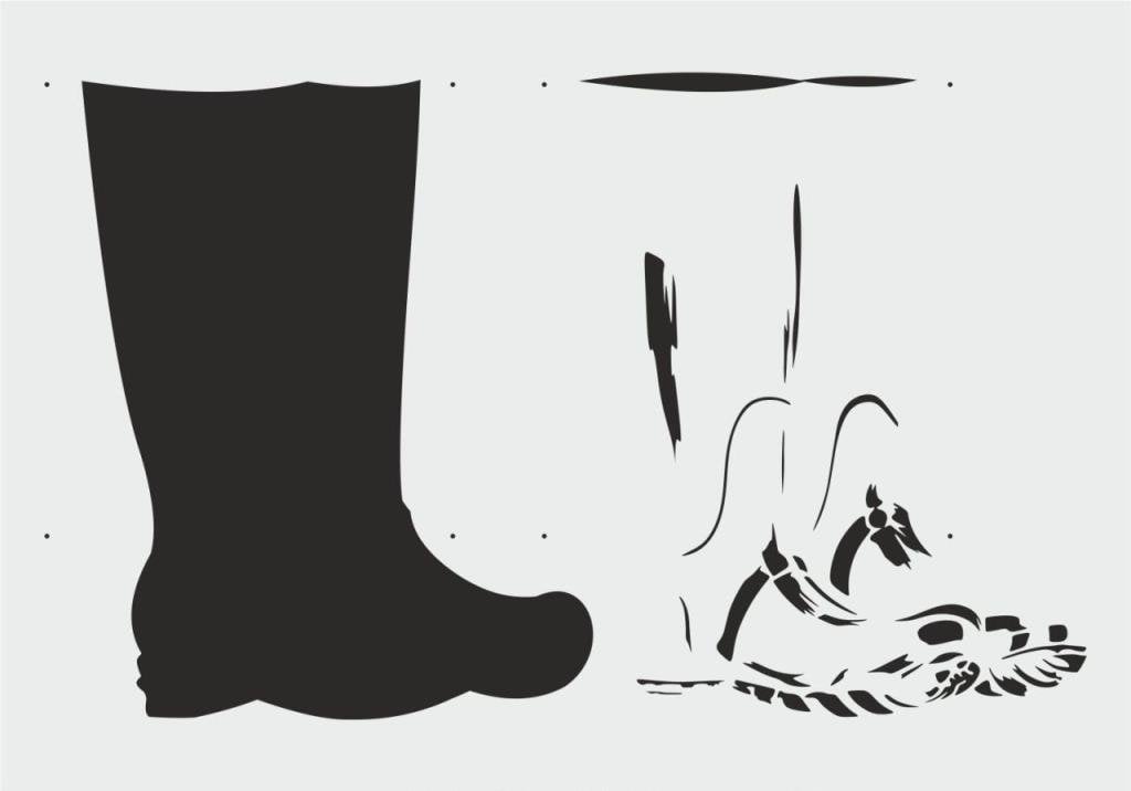 Boyutlu Desen Stencil Şablon (21x30) BY-063