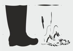 Boyutlu Desen Stencil Şablon (21x30) BY-063