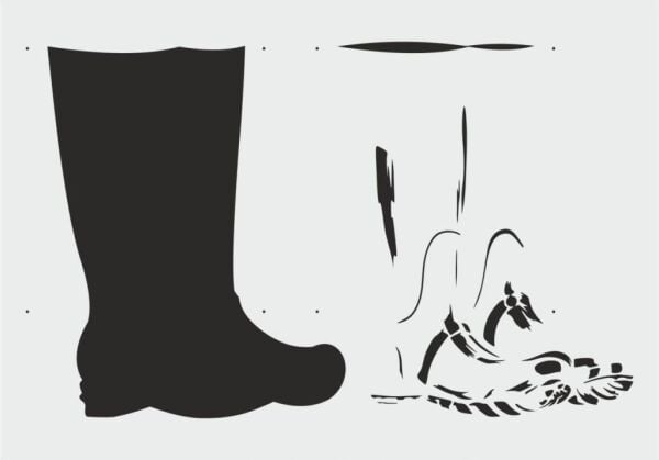 Boyutlu Desen Stencil Şablon (21x30) BY-063