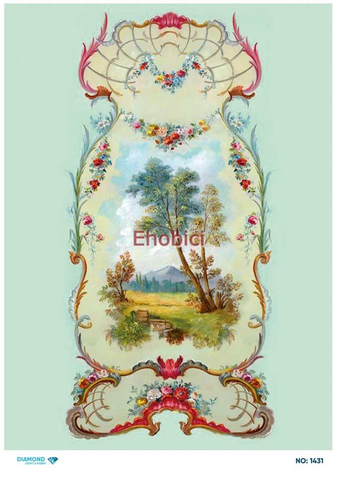 Diamond Pirinç Dekopaj Kağıdı - 1431