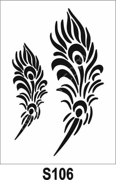 Diğer Karışık Desenler Stencil Şablon (21x30) S-106