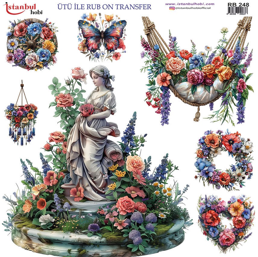 Ütü ile Rub On Transfer Kağıdı 30x30cm RB-248