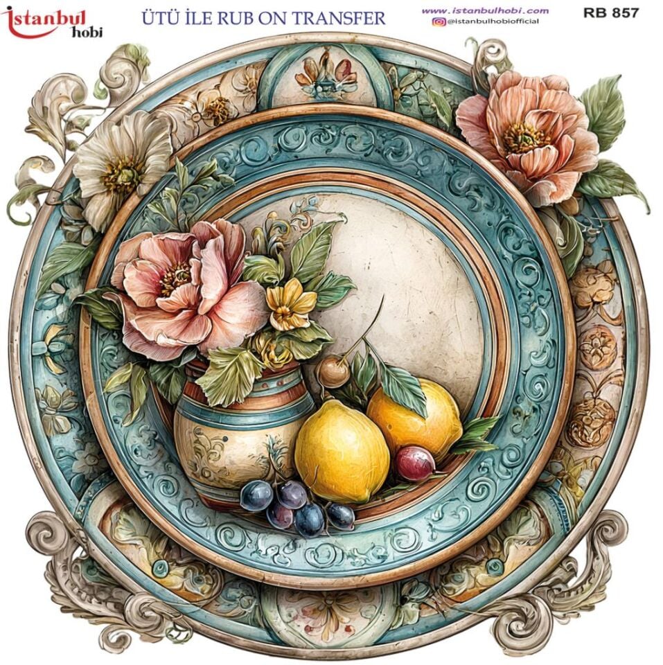 Ütü ile Rub On Transfer Kağıdı 30x30cm RB-857