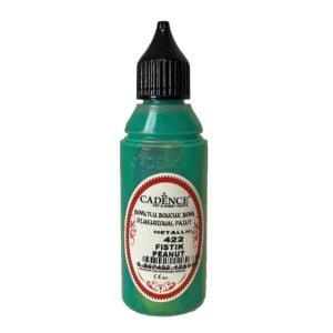 Cadence Metalik Boncuk Boya 422 Fıstık Yeşili 50ml