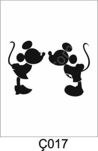 Çocuk Desen Stencil Şablon (21x30) Ç-017
