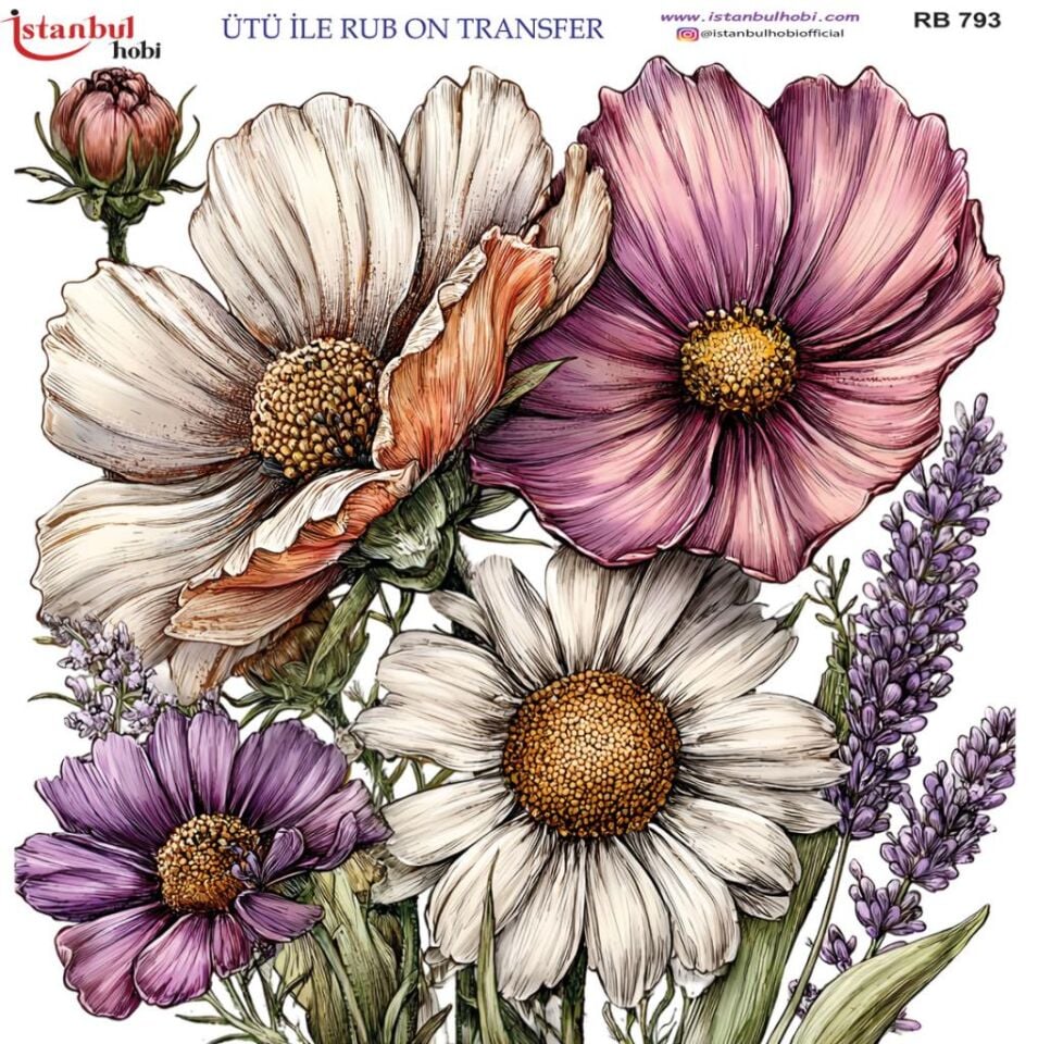 Ütü ile Rub On Transfer Kağıdı 30x30cm RB-793