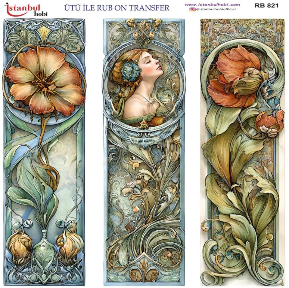 Ütü ile Rub On Transfer Kağıdı 30x30cm RB-821