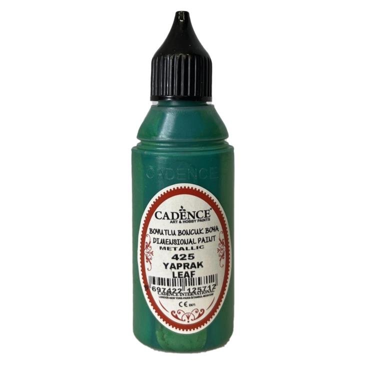 Cadence Metalik Boncuk Boya 425 Yaprak Yeşili 50ml