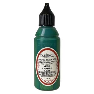 Cadence Metalik Boncuk Boya 425 Yaprak Yeşili 50ml