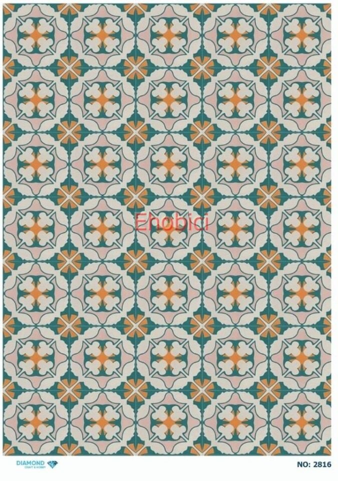 Diamond Pirinç Dekopaj Kağıdı - 2816