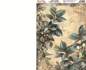 Pirinç Dekopaj Kağıdı 30x42cm PT-558 Çiçek