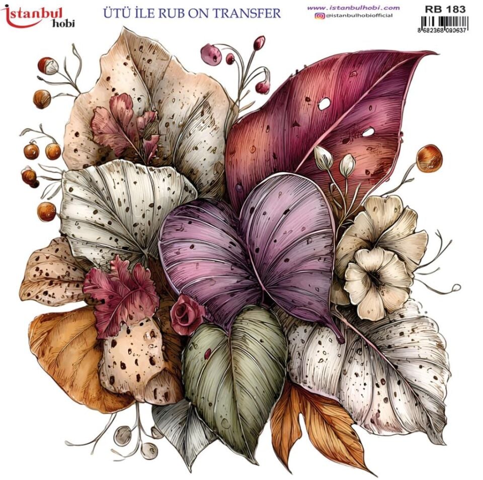 Ütü ile Rub On Transfer Kağıdı 30x30cm RB-183