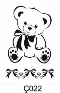 Çocuk Desen Stencil Şablon (15x20) Ç-022
