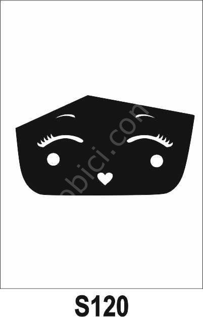 Diğer Karışık Desenler Stencil Şablon (21x30) S-120