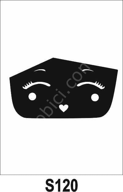 Diğer Karışık Desenler Stencil Şablon (21x30) S-120