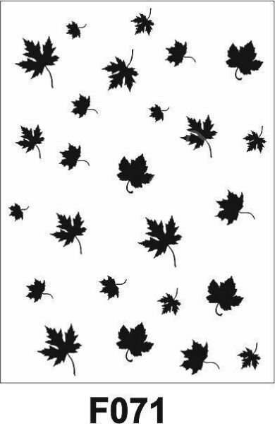 Çiçek Desen Stencil Şablon (25x35) F-071