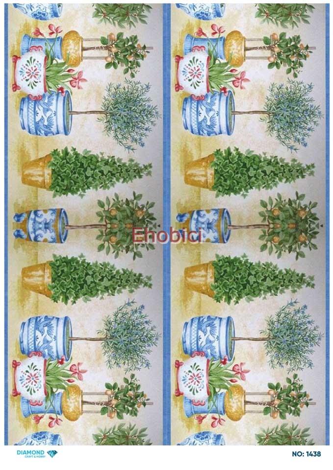 Diamond Pirinç Dekopaj Kağıdı - 1438