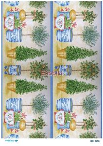 Diamond Pirinç Dekopaj Kağıdı - 1438