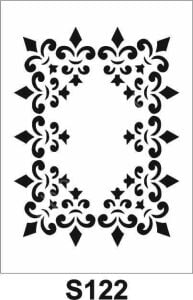 Diğer Karışık Desenler Stencil Şablon (21x30) S-122