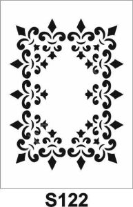 Diğer Karışık Desenler Stencil Şablon (21x30) S-122