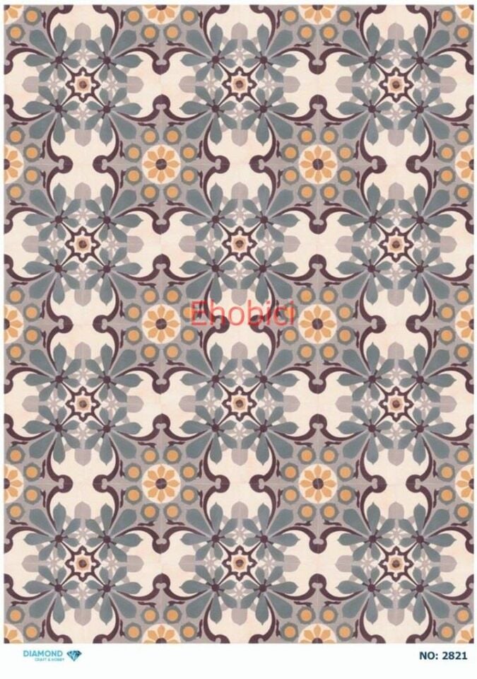 Diamond Pirinç Dekopaj Kağıdı - 2821
