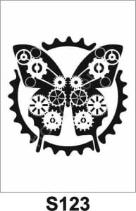 Diğer Karışık Desenler Stencil Şablon (25x25) S-123