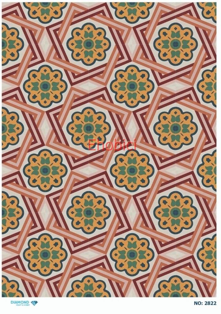 Diamond Pirinç Dekopaj Kağıdı - 2822