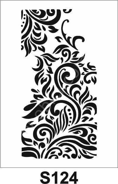 Diğer Karışık Desenler Stencil Şablon (21x30) S-124