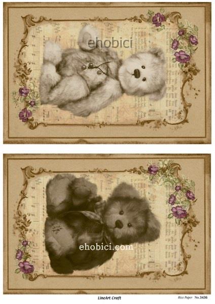 Lineart Pirinç Dekopaj Kağıdı Model - 3436