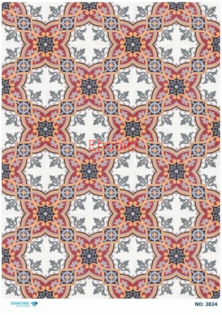 Diamond Pirinç Dekopaj Kağıdı - 2824