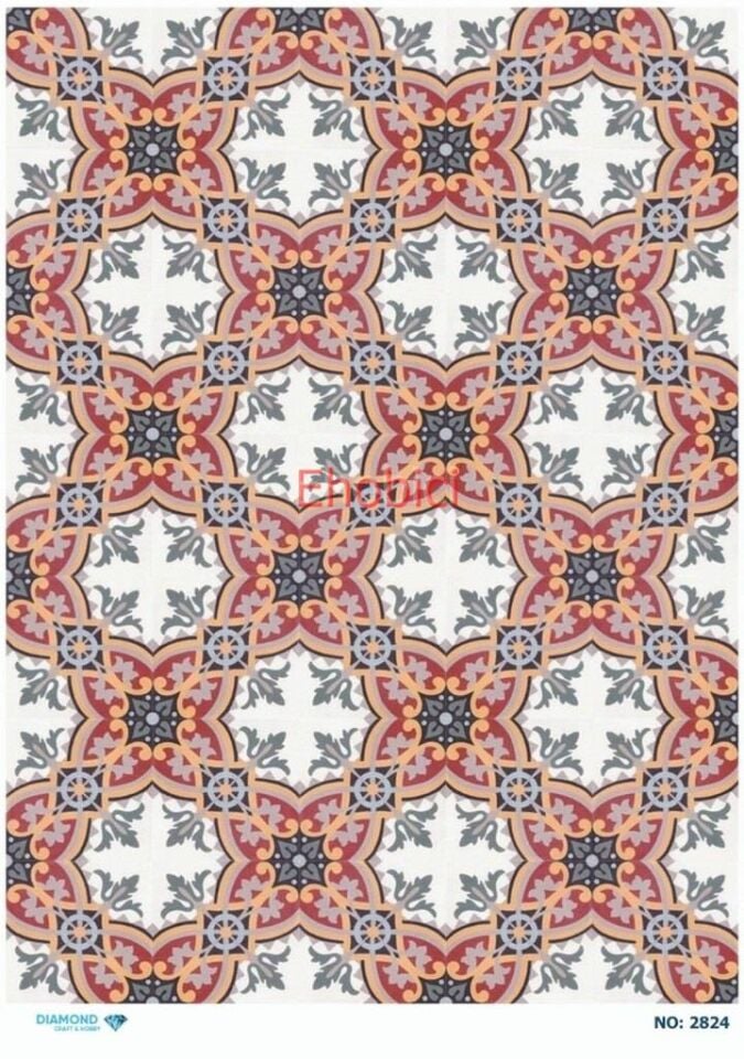 Diamond Pirinç Dekopaj Kağıdı - 2824