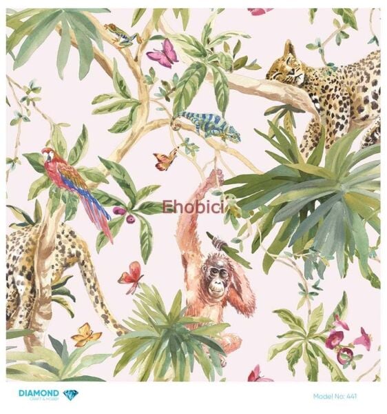 Diamond Pirinç Dekopaj Kağıdı - 441 - 30x30