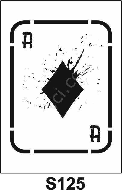 Diğer Karışık Desenler Stencil Şablon (15x20) S-125