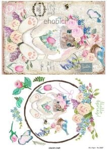 Lineart Pirinç Dekopaj Kağıdı Model - 3437