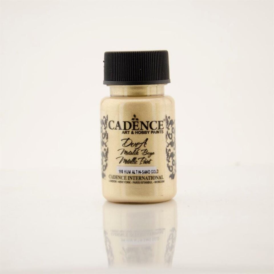 Cadence Dora Metalik Boya 198 Kum Altın 50ML