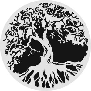 Çiçek Desen Stencil Şablon (30x30) F-136