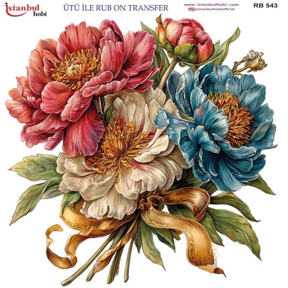 Ütü ile Rub On Transfer Kağıdı 30x30cm RB-543