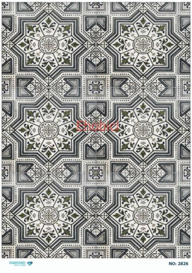 Diamond Pirinç Dekopaj Kağıdı - 2826