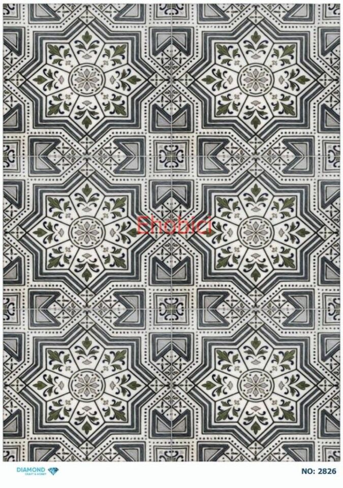 Diamond Pirinç Dekopaj Kağıdı - 2826