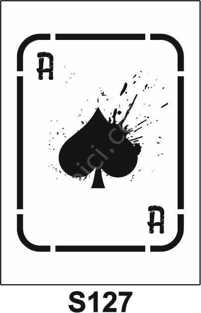 Diğer Karışık Desenler Stencil Şablon (15x20) S-127