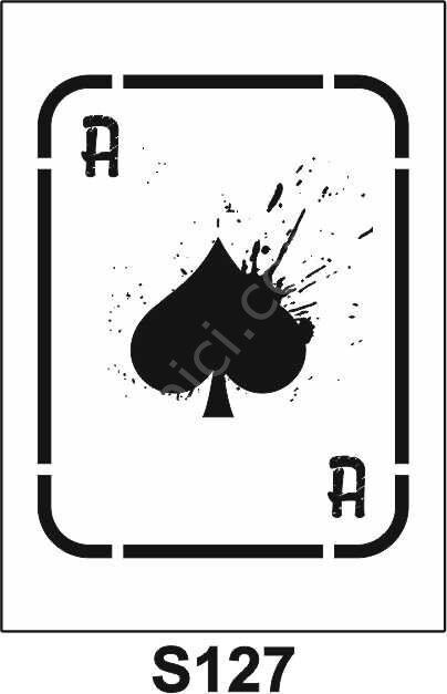 Diğer Karışık Desenler Stencil Şablon (15x20) S-127